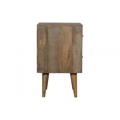 Artisan Mixed Bedside - Oak-ish