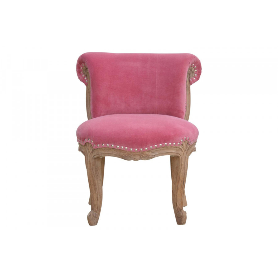 Artisan Studded Chair - Velvet, Pink