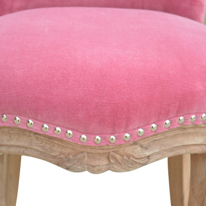 Artisan Studded Chair - Velvet, Pink
