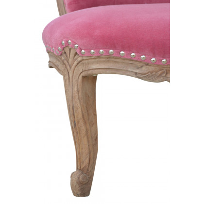 Artisan Studded Chair - Velvet, Pink