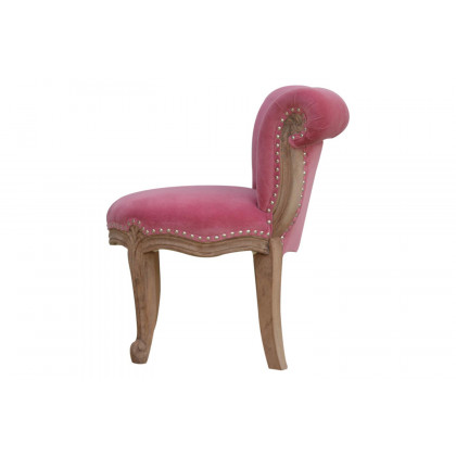 Artisan Studded Chair - Velvet, Pink