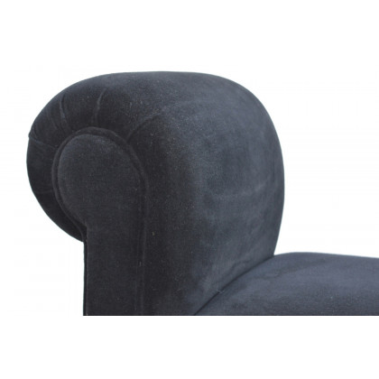 Artisan Bedroom Bench - Black, Velvet