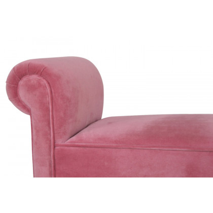Artisan Bedroom Bench - Pink, Velvet