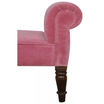 Artisan Bedroom Bench - Pink, Velvet