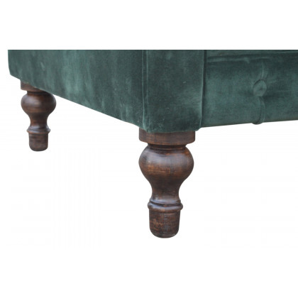 Artisan Chesterfield Sofa with 2 Seater - Emerald Green, Velvet