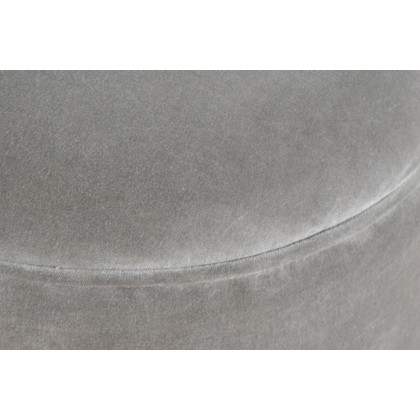 Artisan Nordic Style Footstool - Gray, Velvet