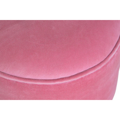 Artisan Nordic Style Footstool - Pink, Velvet