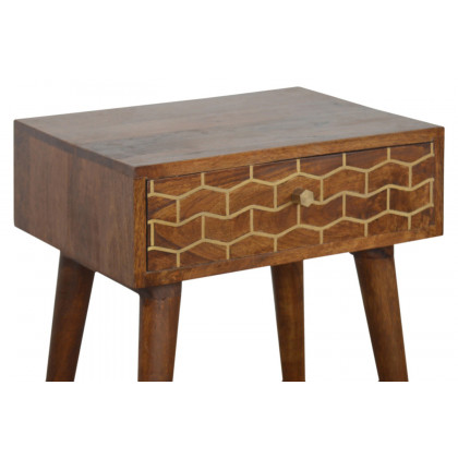 Artisan Gold Art Pattern Bedside