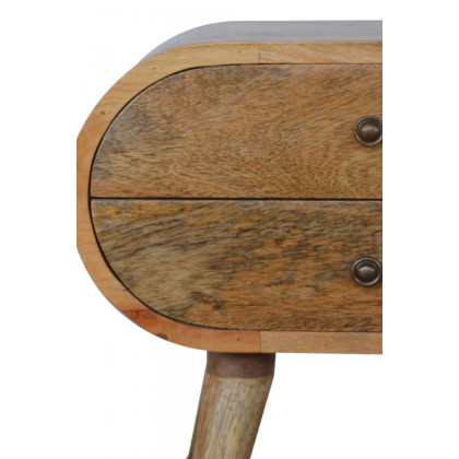 Artisan Circular Bedside - Oak-ish