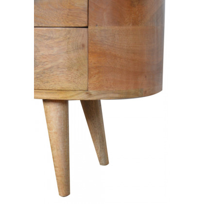 Artisan Rounded Entertainment Unit - Oak-ish