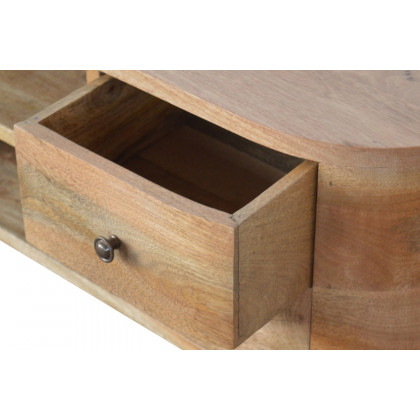Artisan Rounded Entertainment Unit - Oak-ish