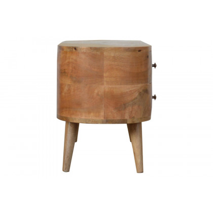 Artisan Rounded Entertainment Unit - Oak-ish
