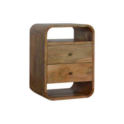 Artisan London Bedside - Oak-ish, 2 Drawers