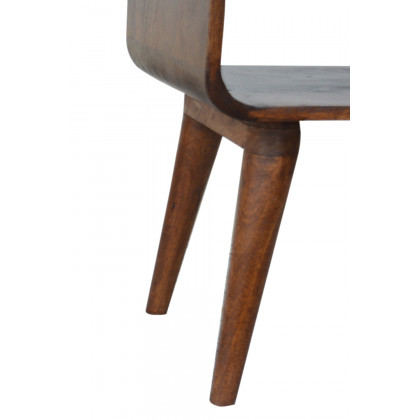 Artisan Curved Open Bedside - Chestnut