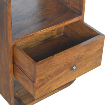 Artisan - Chestnut Curve 2 Drawer Nightstand