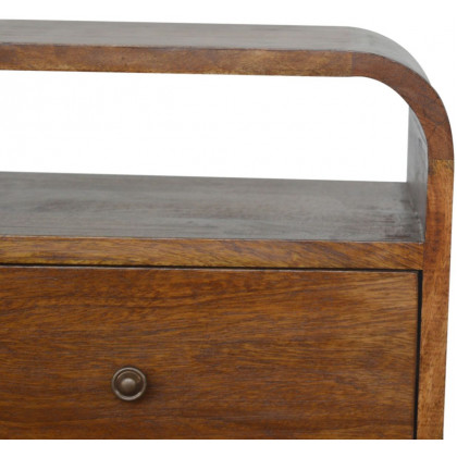 Artisan - Chestnut Curve 2 Drawer Nightstand