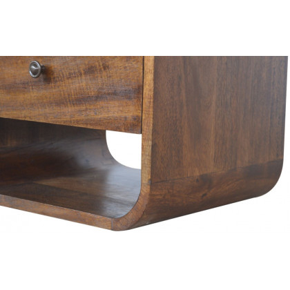 Artisan - Chestnut Curve 2 Drawer Nightstand