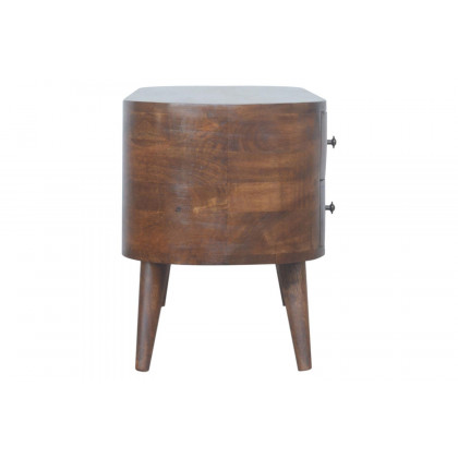 Artisan Rounded Entertainment Unit - Chestnut