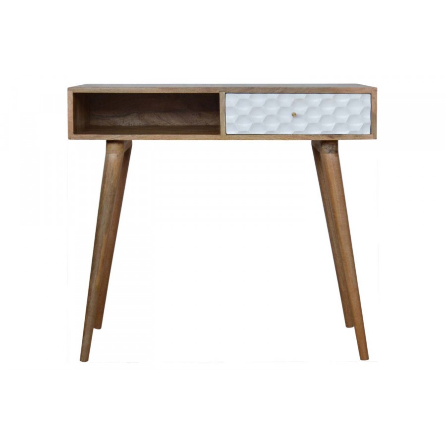 Artisan - Honeycomb Carved Writing Desk
