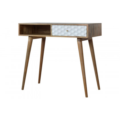 Artisan - Honeycomb Carved Writing Desk