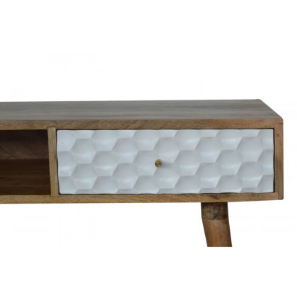 Artisan - Honeycomb Carved Writing Desk