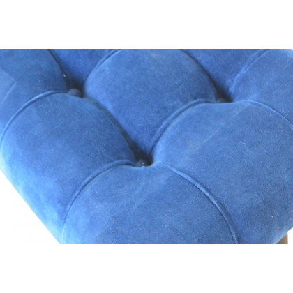 Artisan Curved Bench - Royal Blue, Velvet