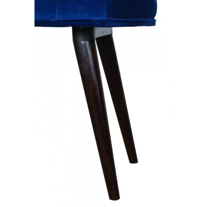 Artisan Deep Button Bench - Royal Blue, Velvet