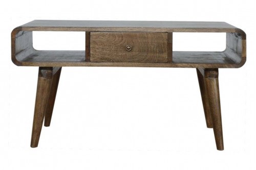 Artisan™ Curved Coffee Table - Gray Washed