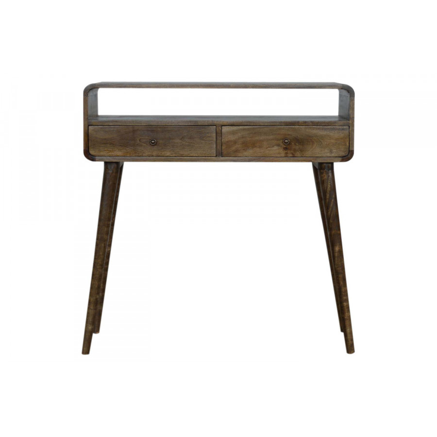 Artisan Curved Console Table - Gray Washed