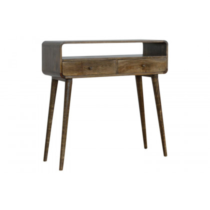 Artisan Curved Console Table - Gray Washed