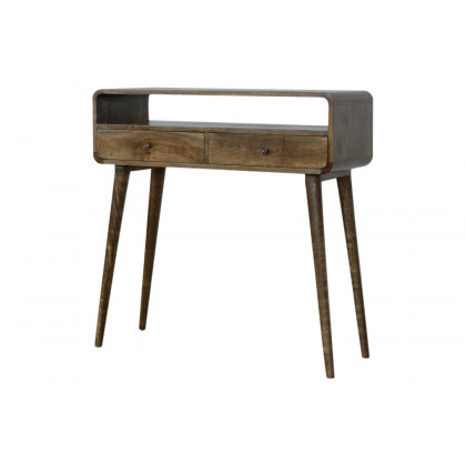 Artisan Curved Console Table - Gray Washed