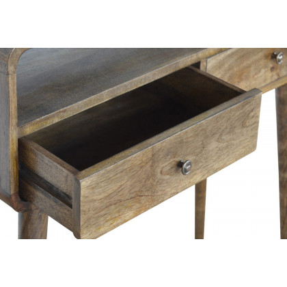 Artisan Curved Console Table - Gray Washed