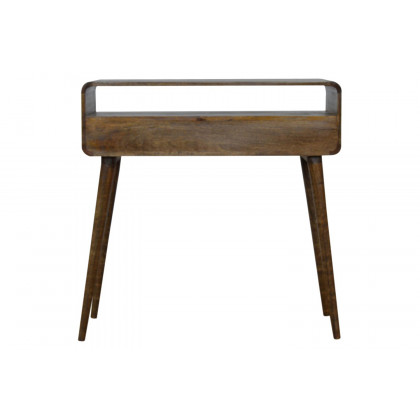 Artisan Curved Console Table - Gray Washed