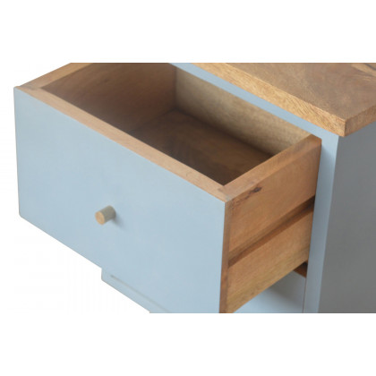 Artisan Hand Painted Bedside - Blue