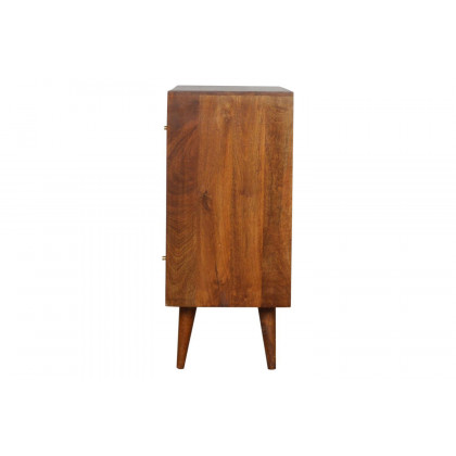 Artisan - Tile Carved Chest in Chestnut