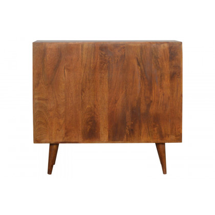 Artisan - Tile Carved Chest in Chestnut