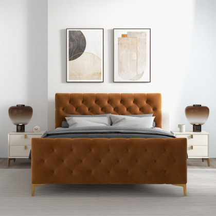 Ashcroft - Bailey Velvet Bed
