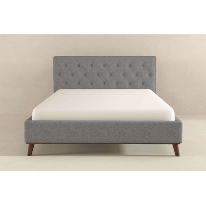 Ashcroft Graceville Fabric Platform Bed - Light Gray, King Size