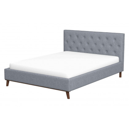 Ashcroft Graceville Fabric Platform Bed - Light Gray, King Size