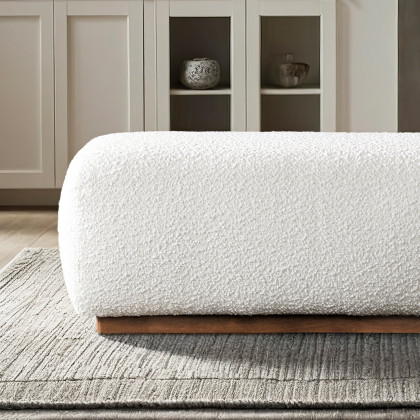 Ashcroft - Kelvin Ivory Boucle Bench