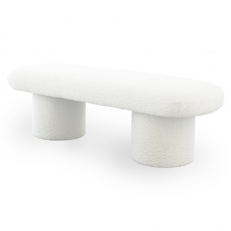 Ashcroft - Randolph Ivory Boucle Bench