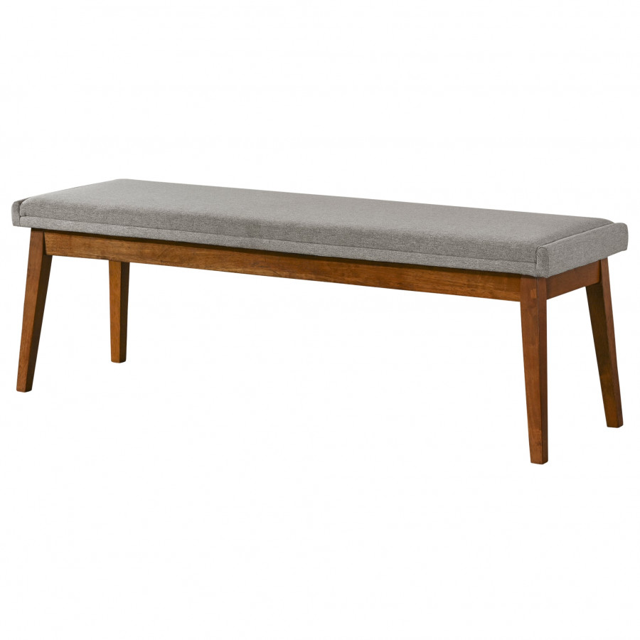 Ashcroft - Warren Bench in Ash Gray Fabric