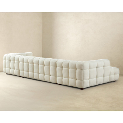 Ashcroft Morrison U-Shape Boucle Corner Sofa - Cream
