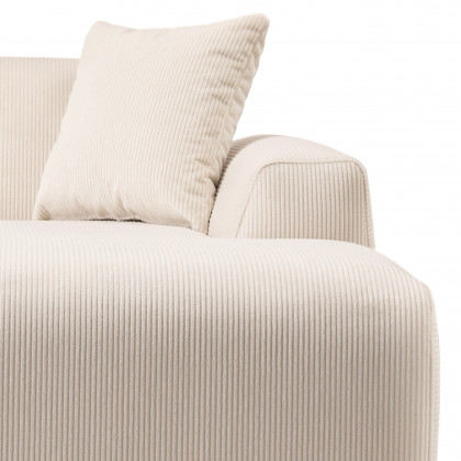 Ashcroft - Mar U-Shape Corner Sofa - Cream Corduroy