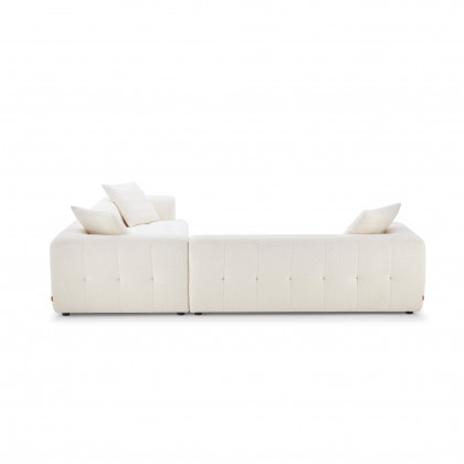 Ashcroft - Kaynes Ivory Boucle Corner Sofa