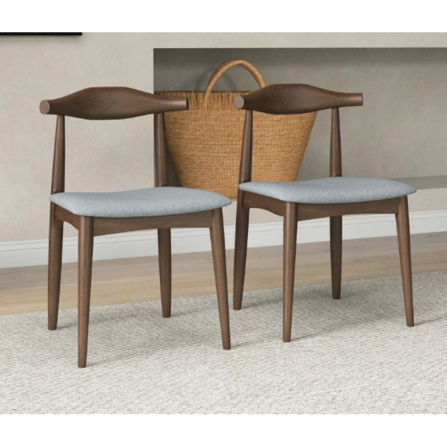 Ashcroft Destiny Fabric Dining Chairs (Set Of 2) - Gray