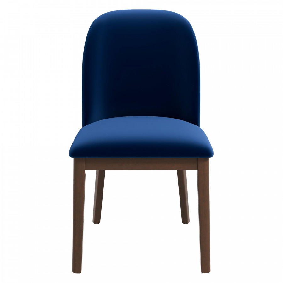 Ashcroft Kaitlyn Velvet Dining Chair (Set Of 2) - Navy Blue