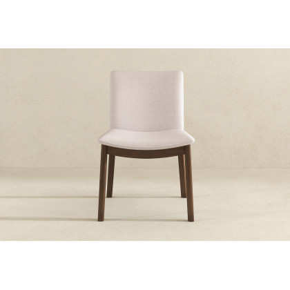 Ashcroft Laura Linen Upholstered Solid Wood Dining Chair (Set Of 2) - Beige