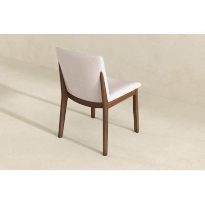 Ashcroft Laura Linen Upholstered Solid Wood Dining Chair (Set Of 2) - Beige