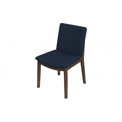 Ashcroft Laura Linen Upholstered Solid Wood Dining Chair (Set Of 2) - Blue